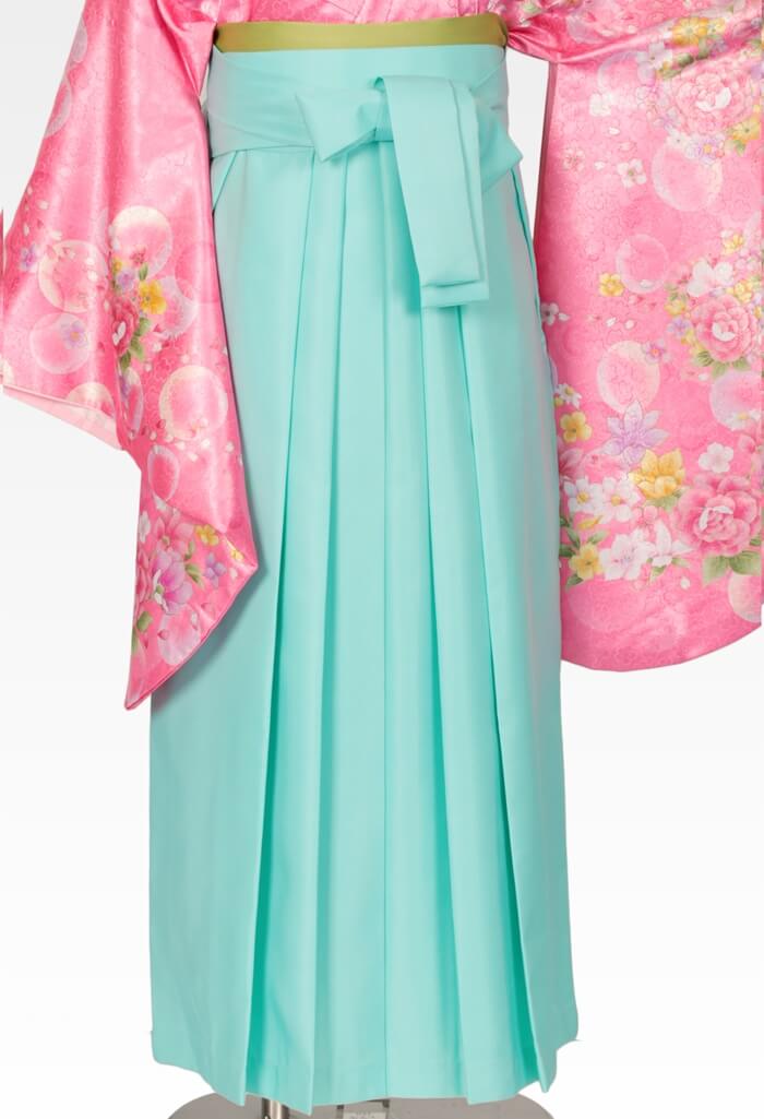 着物】ピンクシャボン+【袴】エメラルドブルー│27,500円で安心・安全 