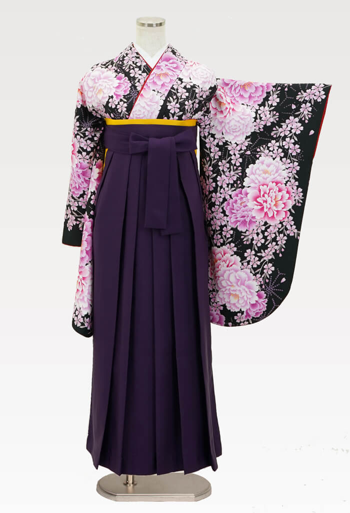 紫色の卒業式袴｜卒業式の袴・着物レンタルをネットでするなら袴