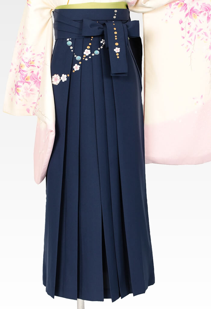 【卒業式袴レンタル/人気/安い/大学生/通販レンタル】清楚シンプル上品かわいいガーリー （オシャレ)　クリーム/ピンク/青/紺  BBB411_KOY213